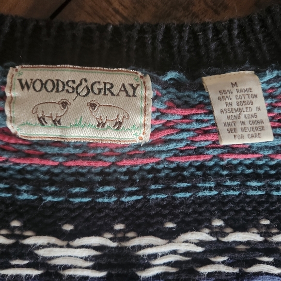 Med Woods & Gray Button Sweater - Picture 6 of 10